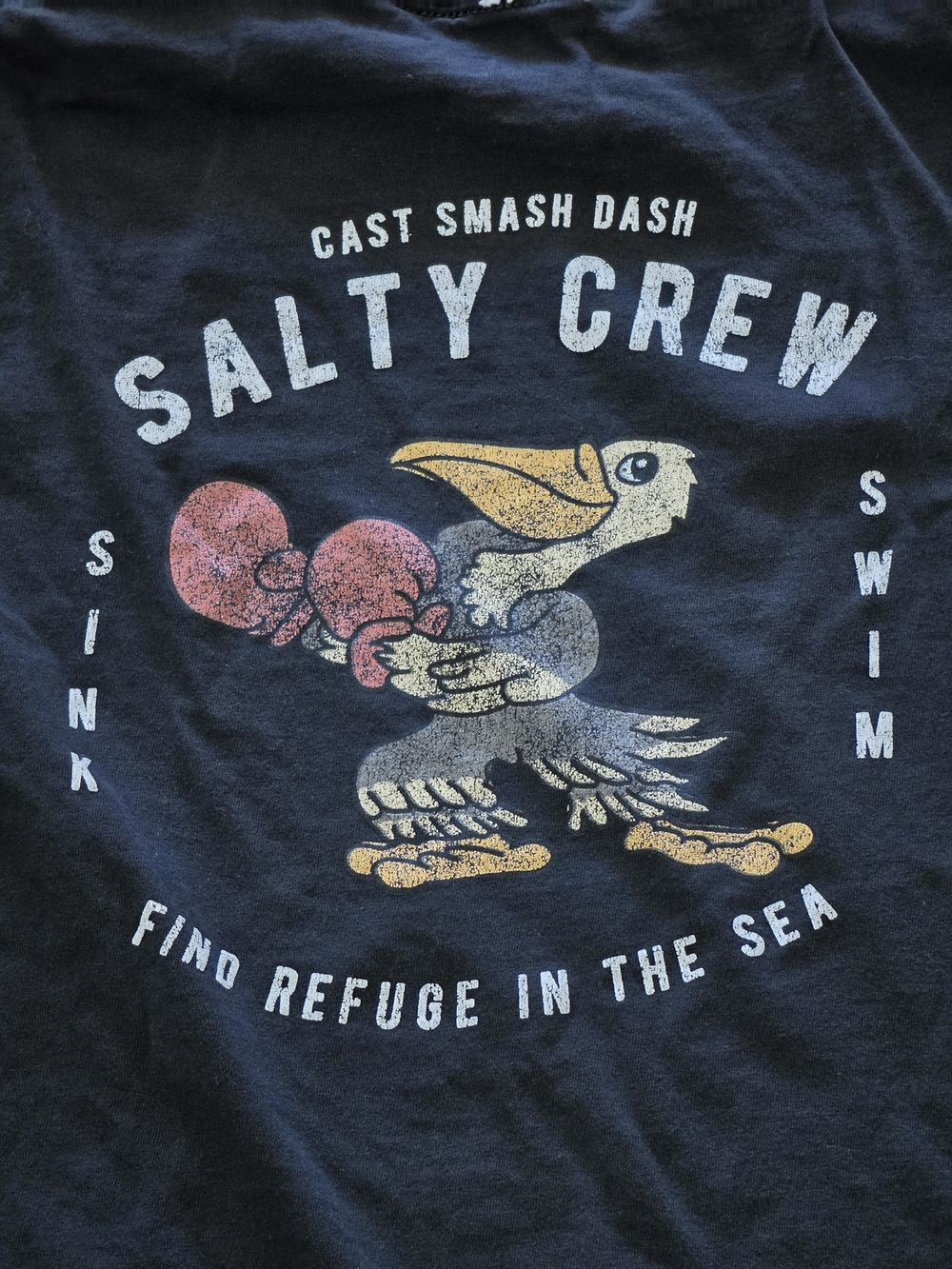 Salty Crew Men's Black Graphic Short Sleeve T-Shirt Size S - Picture 8 of 10
